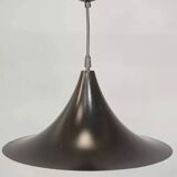 Black lacquered metal pendant light