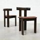 Dining Set by Luigi Vaghi for Former with Six Leather Chairs, Italy 1960's