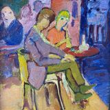 Bar scene by Henri Saada