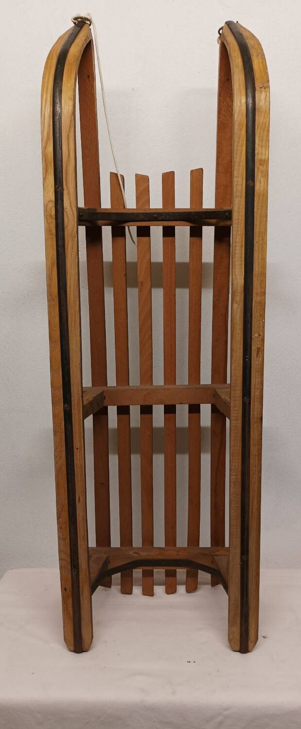 Ancienne luge traîneau en bois Vintage