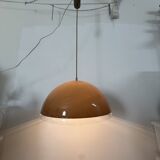 Mushroom hanging lamp brown , 1970s