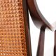 Fauteuil vintage en cannage - Restauré - Assise neuve