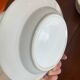 Lot of six soup plates, old, crockery, white, gilded