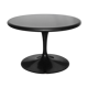 Coffee table round double-sided tray and tulip foot 70s