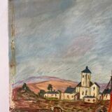 Boats in the small port, signed F. Lombard