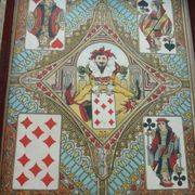 Boîte de jeu nain jaune atlas vintage 1920  avec pions