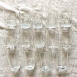 Mismatched vintage water glasses