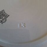 Vintage flat plate in Gien earthenware.