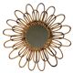 1950s rattan sun mirror France