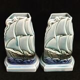 Paire vases Sarreguemines