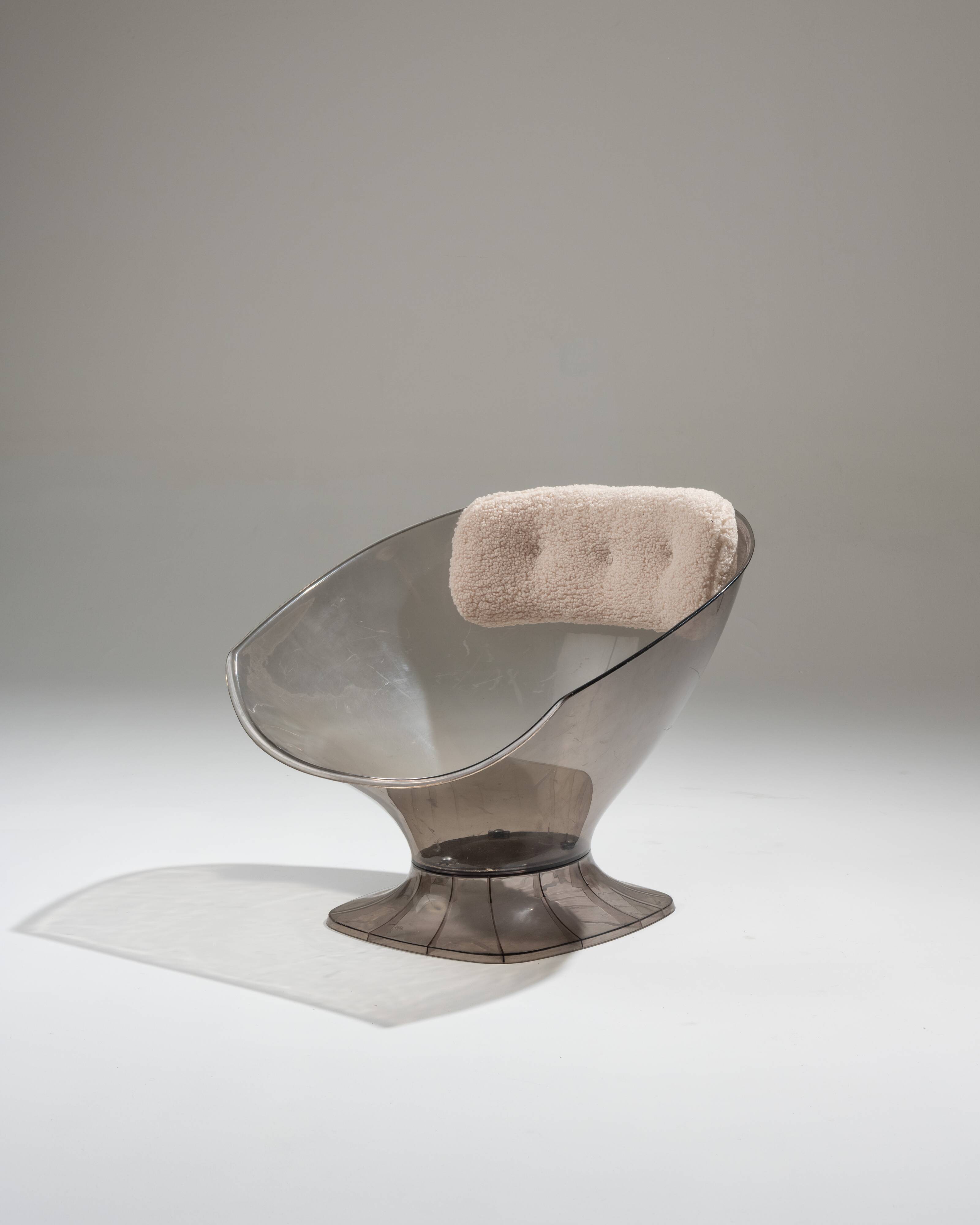 Pair of raphael raffel lounge chairs, 1980s