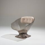 Pair of raphael raffel lounge chairs, 1980s