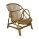 Rattan shell armchair