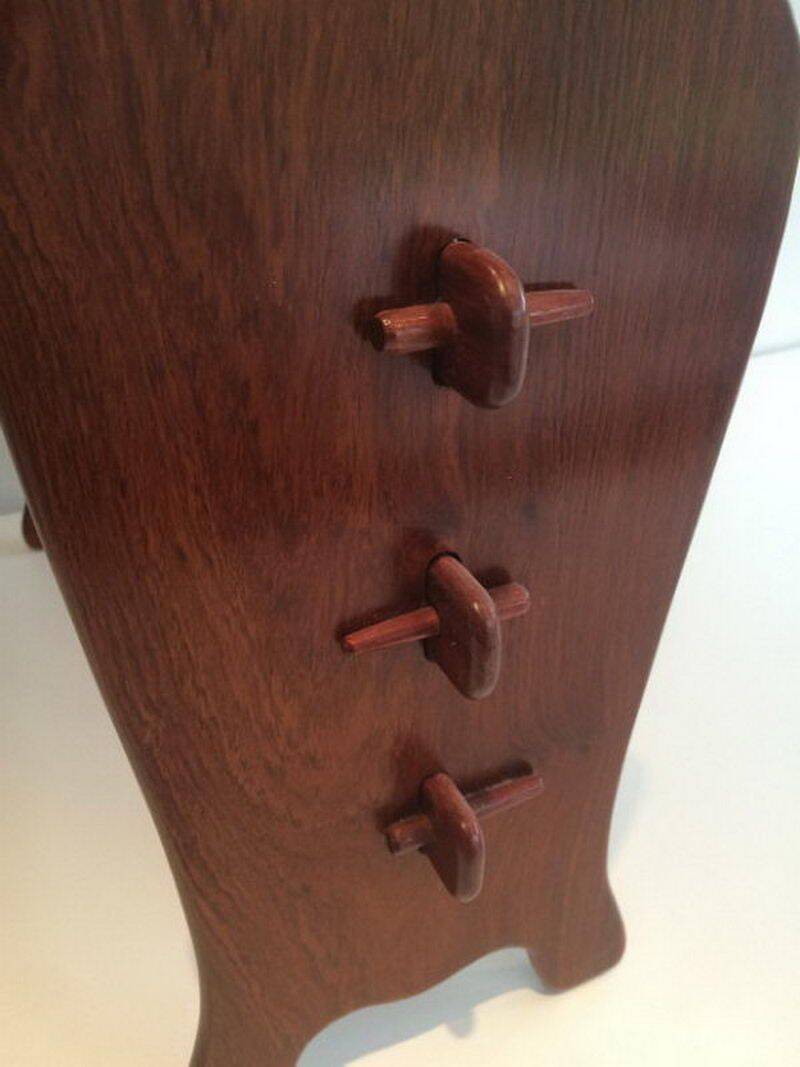 Scandinavian teak magazine rack