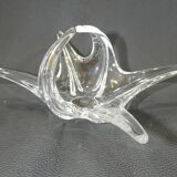 Crystal fruit bowl / signed / Vintage