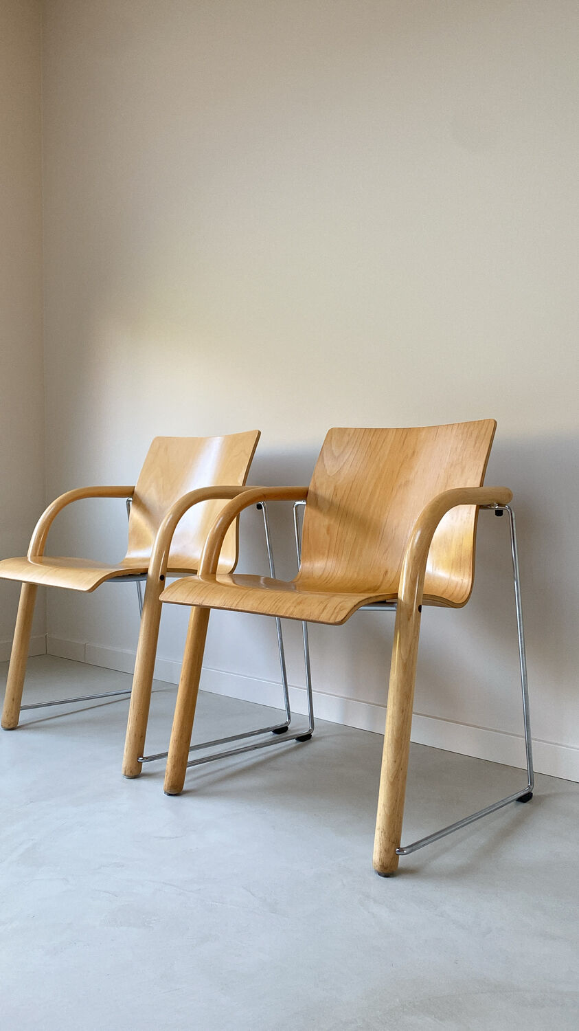 Set of vintage Thonet chairs model S320