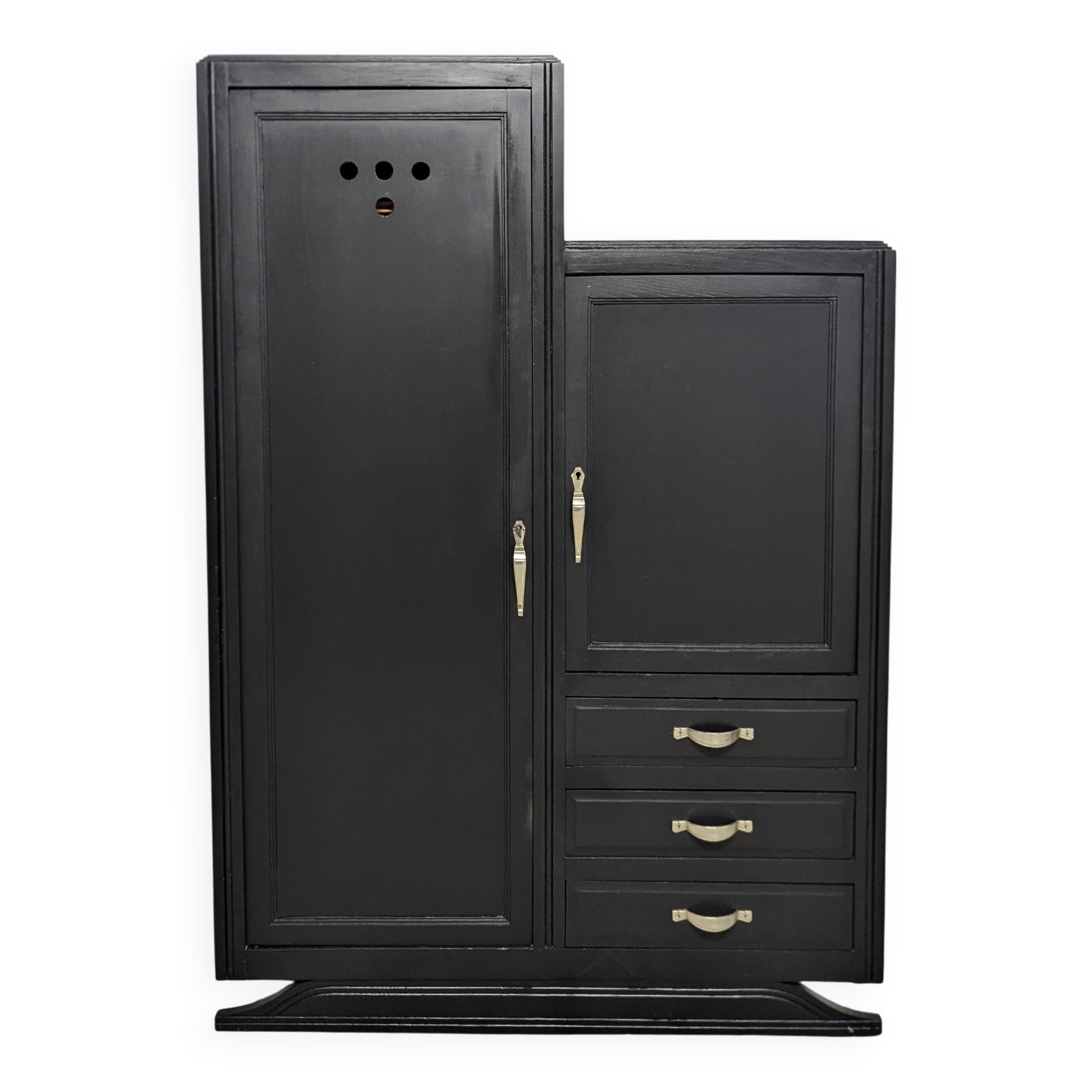 Wardrobe combo linen closet dresser Parisian patina