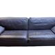 Roche Bobois brown leather sofa