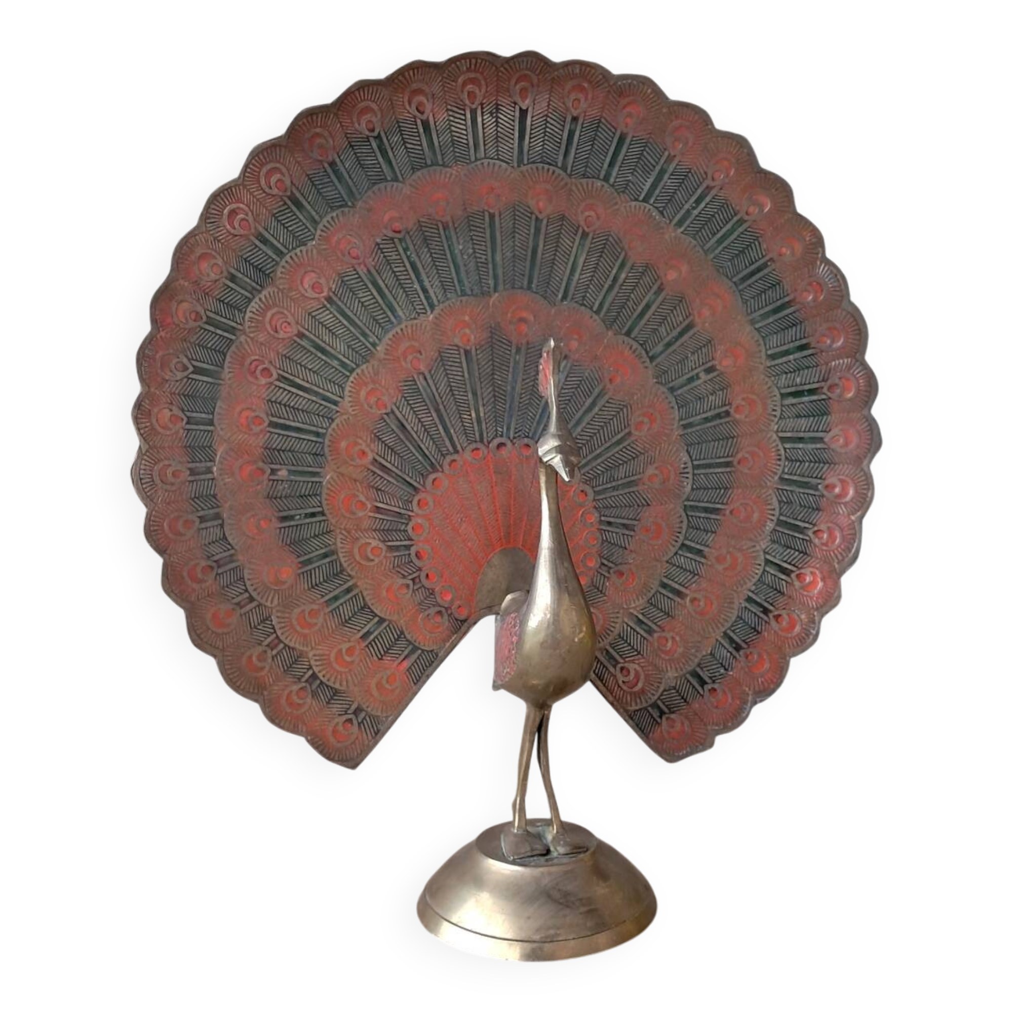 Brass peacock