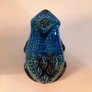 Grenouille vintage, Aldo Londi pour Bitossi, série bleue Rimini.