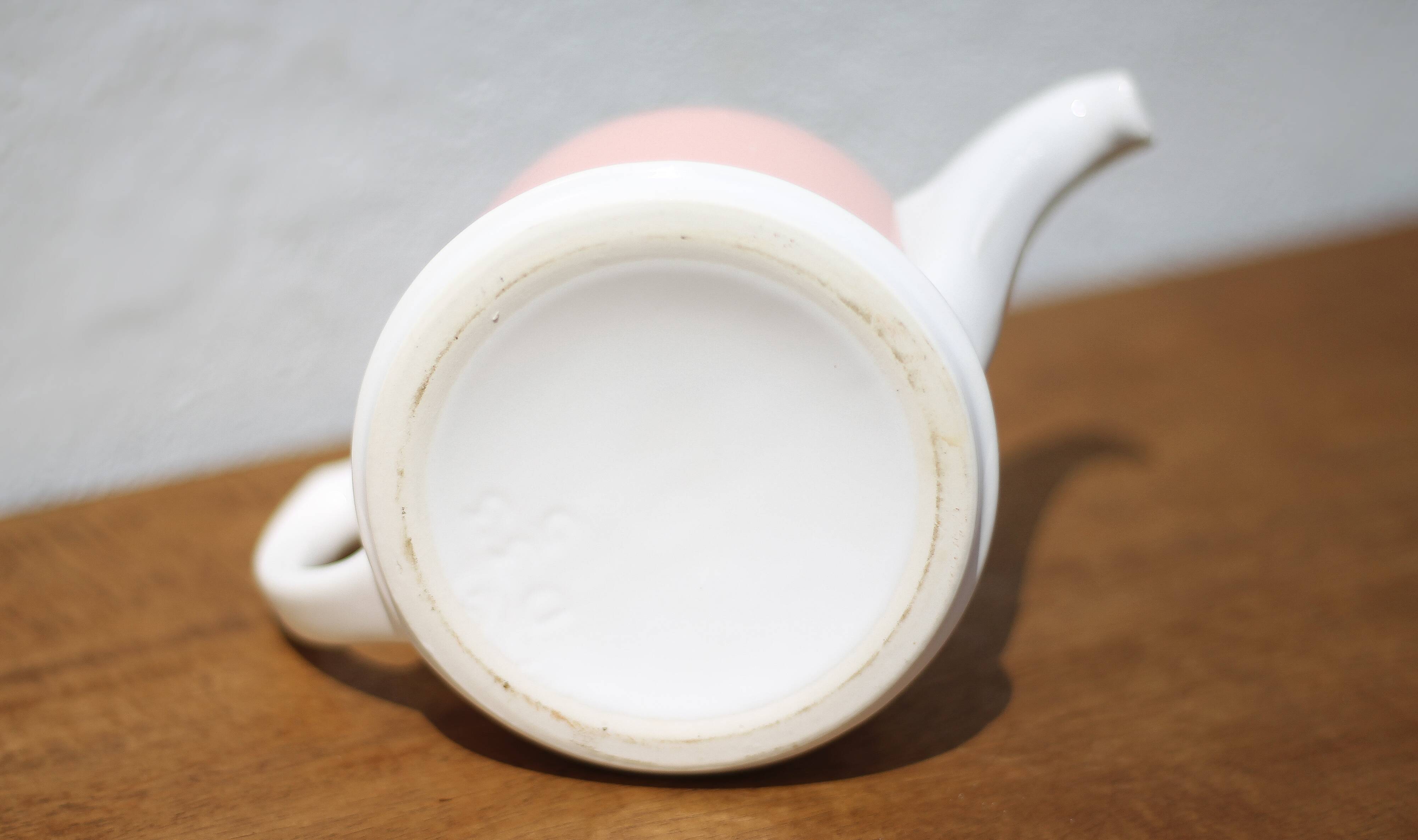 Vintage teapot, porcelain teapot and metal hat, teapot, kettle, infusion, kitchen