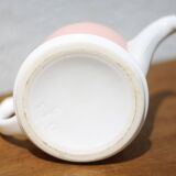 Vintage teapot, porcelain teapot and metal hat, teapot, kettle, infusion, kitchen