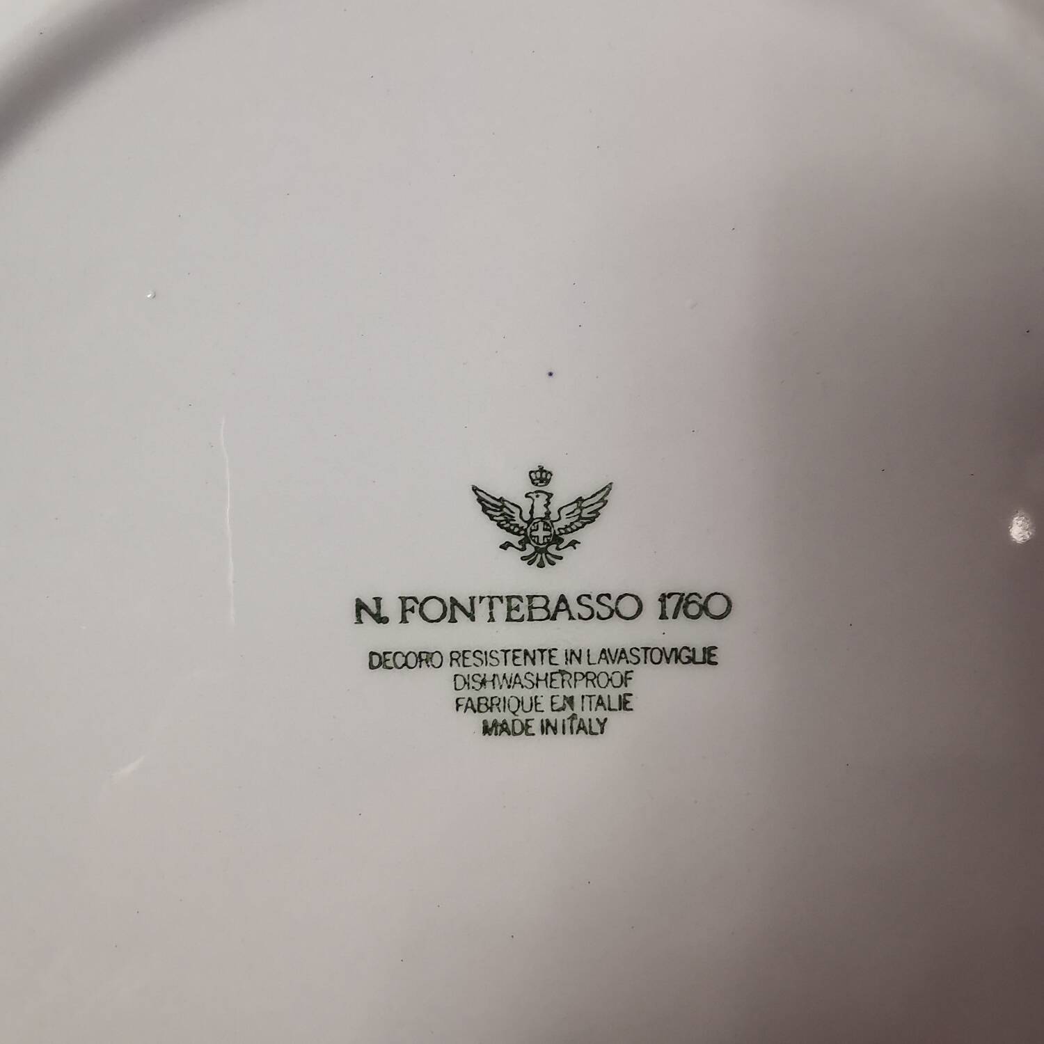 2 flat plates n. fontebasso 1760. pink color. tbe