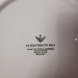 2 flat plates n. fontebasso 1760. pink color. tbe