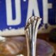 Small vintage Art Deco vase in silver metal