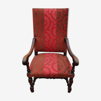 Fauteuil grand mère en tissu