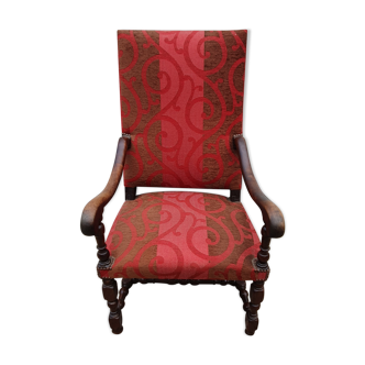 Old grandmother armchair in fabric