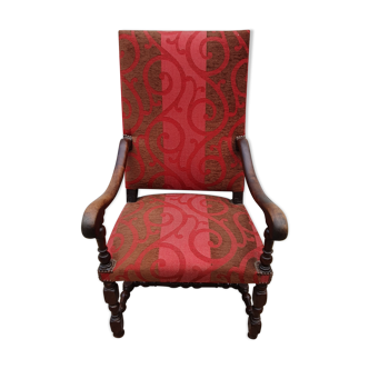 Fauteuil grand mère en tissu