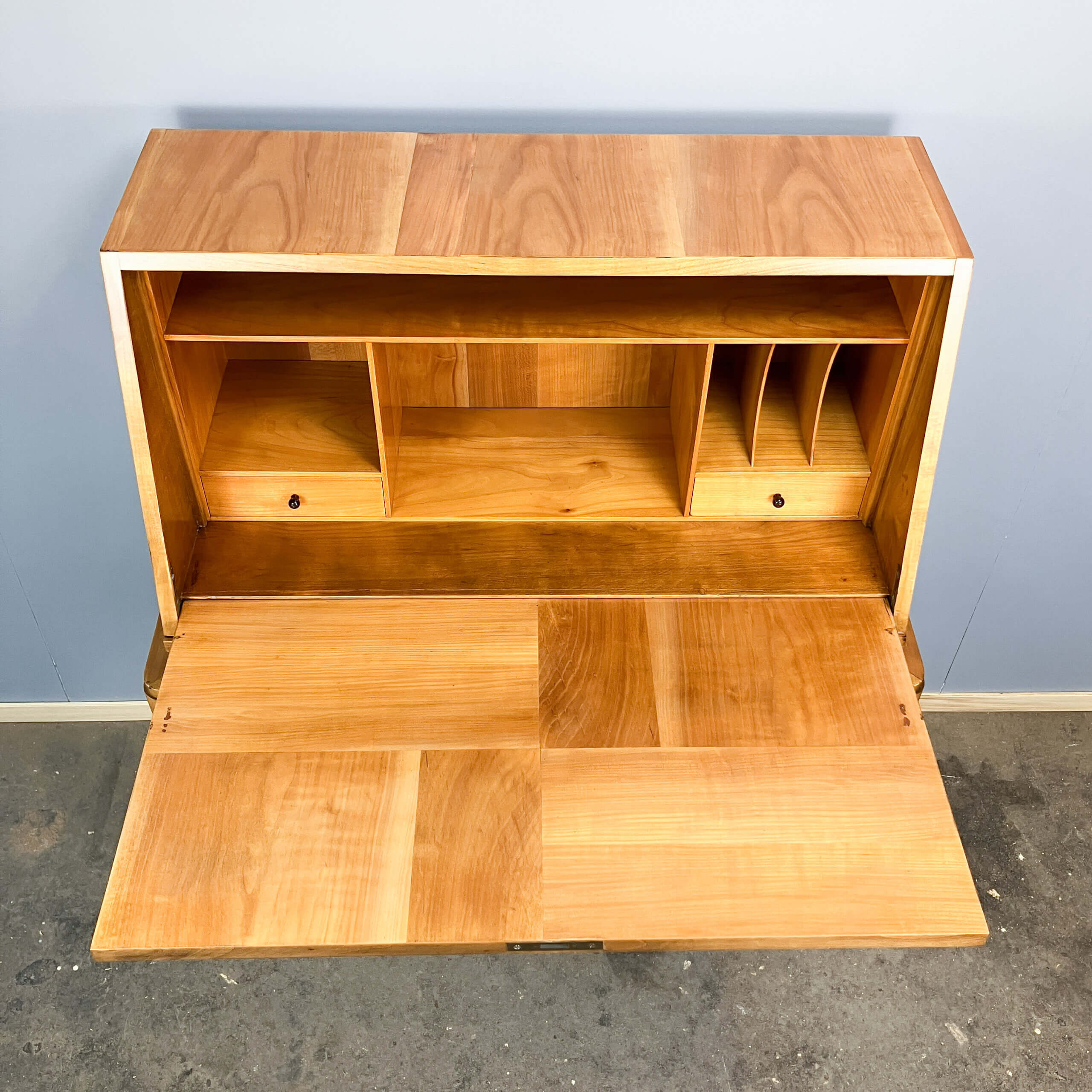 Secretary desk, cherry wood, 1940s