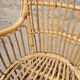 Bamboo and rattan armchair 50s Italy