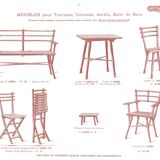 1920's Folding Garden Chair by Gebrüder Thonet