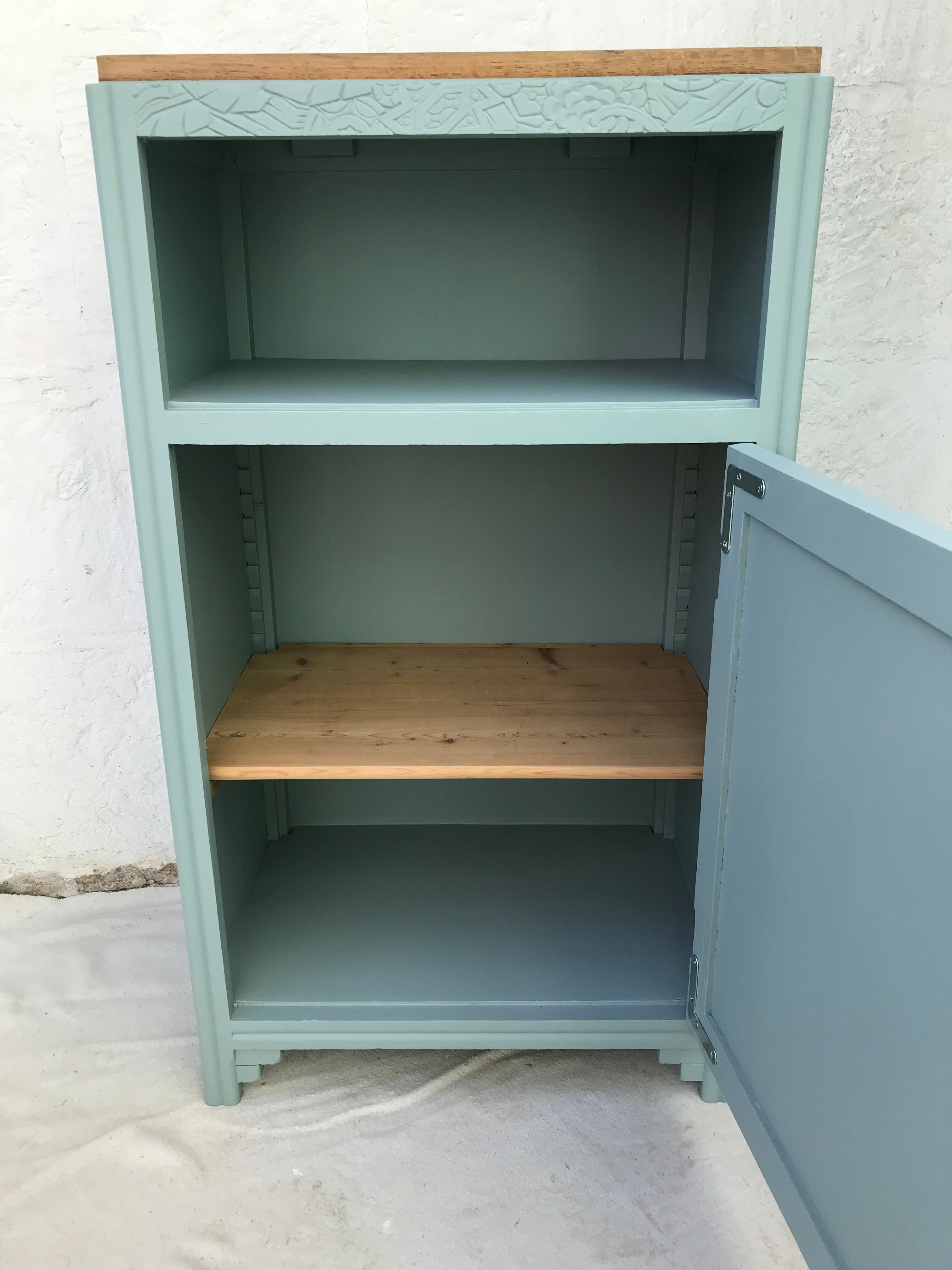 Art Deco sideboard 1 door Almond Green from Ressources
