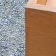 Vintage bedside table of the 50s in blond oak bobbin feet
