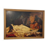 The Odalisque painted on wood 155x110cm