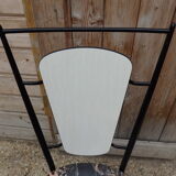 Set table and 4 chairs formica marbled black kitchen