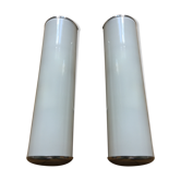 Pair of modernist wall light bauhaus minimalist tube half cilindre