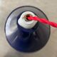 Lot 3 old blue conical enamel suspensions