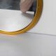 Plateau miroir doré 1960 d32cm
