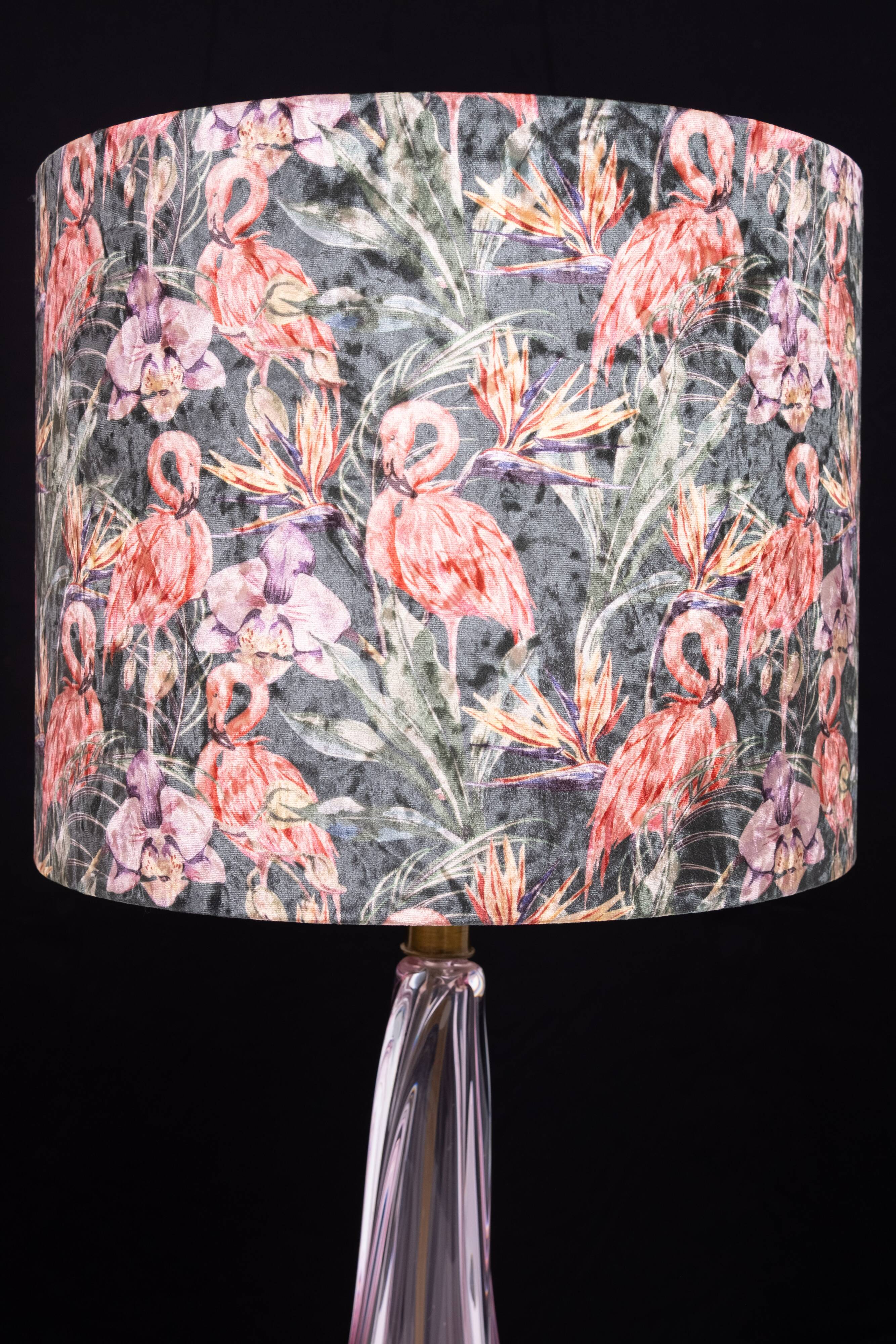 Val saint Lambert Crystal Glass Table lamp 1960s Belgium