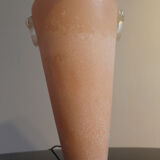 Murano glass table lamp, very particular pink color, Italia 1950s