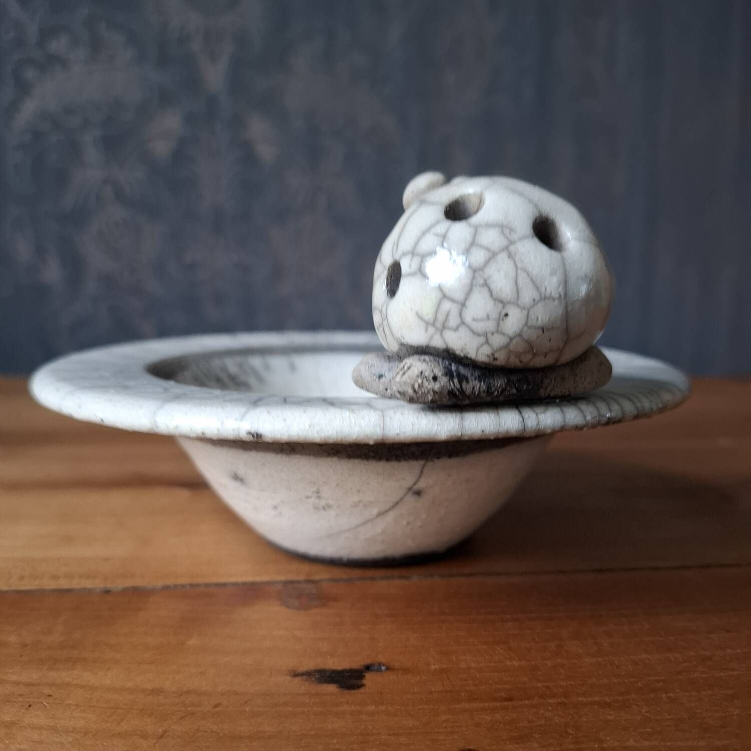 Vide poche en céramique raku