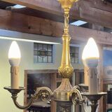 3-light bronze chandelier