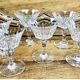 6 old Baccarat crystal champagne glasses Piccadilly model signed