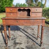 Oak tiered desk