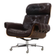 Leather and Rosewood Lounge Chair by Martin Stoll for Giroflex 1960s