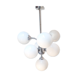 Lustre chromé 6 globes